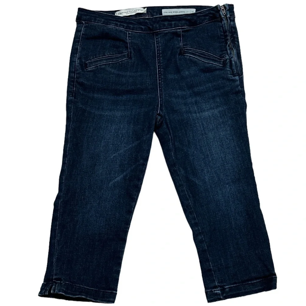 Anthropologie Pilcro and the Letterpress High-Rise Denim Legging Cropped
